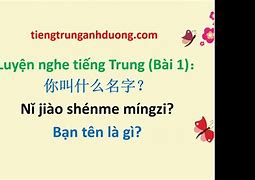 Nói Tiếng Trung Quốc Là Gì